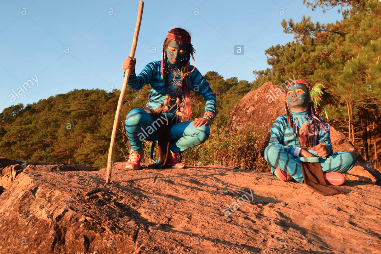 Two Avatar People arrived at Corral Rock, recovering from a long journey to Earth.  