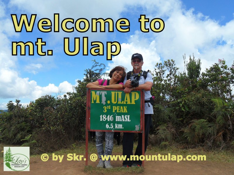 Hiking on shining 🌤 mountain path at twilight to Mount Ulap Summit 