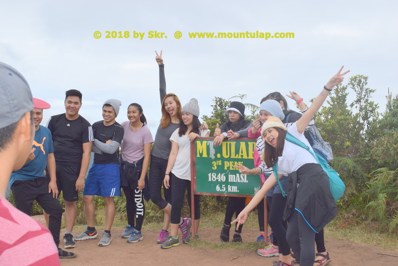 Eco-tourist on the eco-trail to the summit of Mt. Ulap, a busy tourist destination