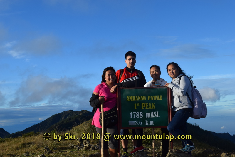 A scenic view of the Cordillera mountain ranges hikers have at the Ambanaw Paoay 1st. Peak hiking on Mount Ulap Eco-Trail. 